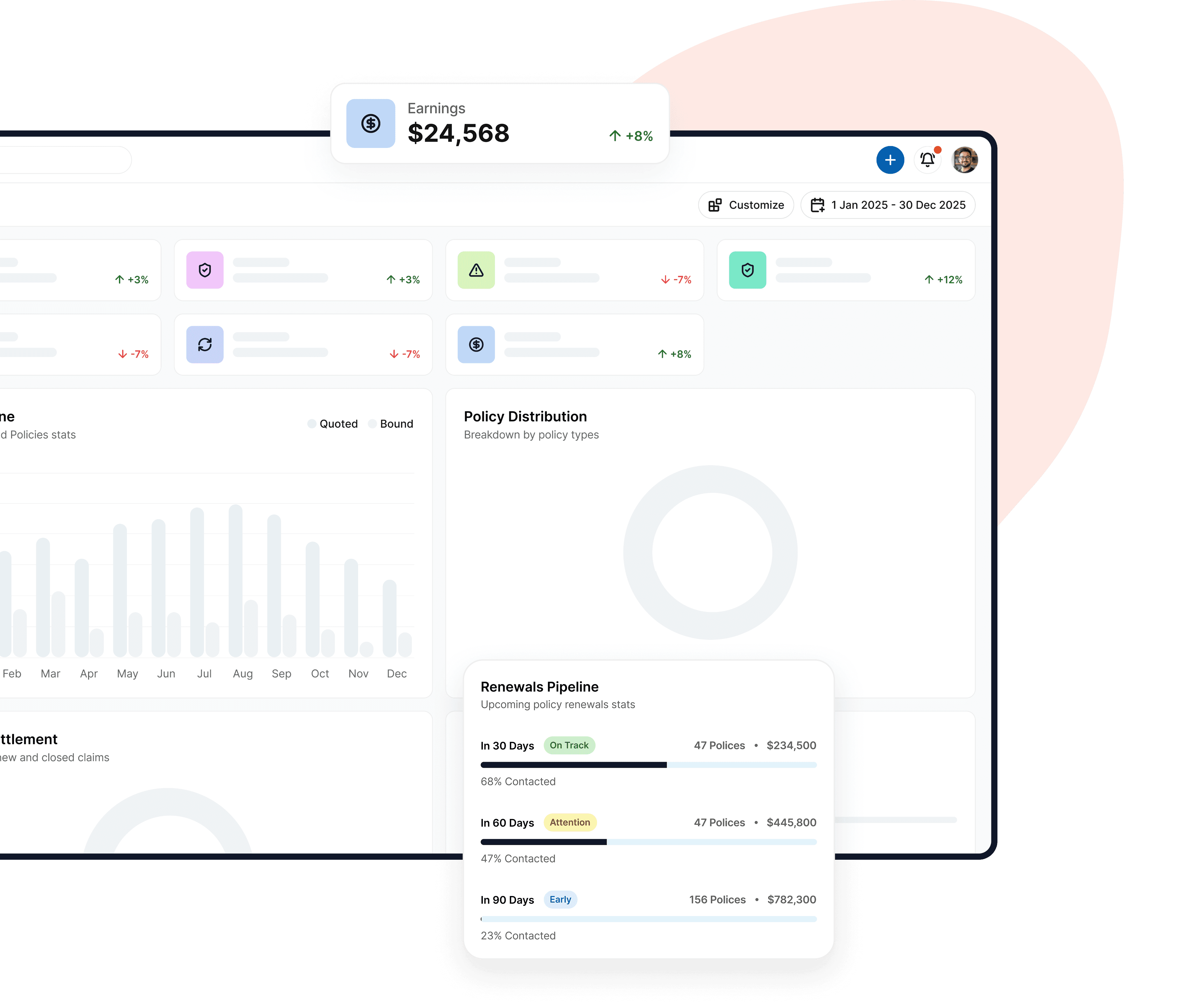 BrokerOS Reporting & Dashboard Interface